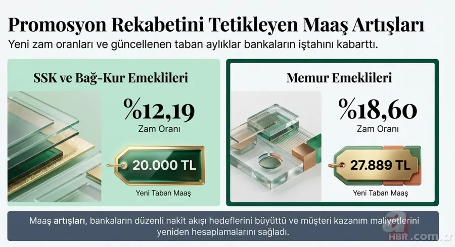 20.000 TL ve üstü maaş alana 90.000 TL ek ödeme! SSK, BAĞ-KUR, 4C'liye promosyon tablosu 1