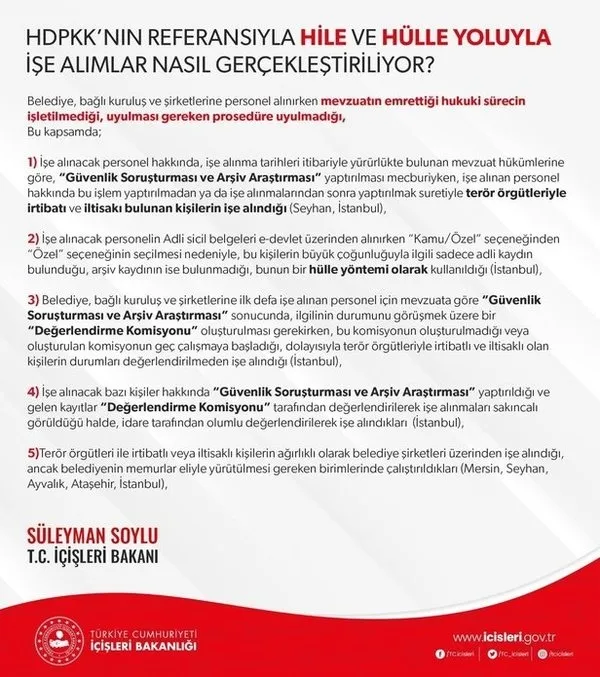 İçişleri Bakanlığı algı operasyonlarına yanıt verdi: Asla kabul edilemez - 4