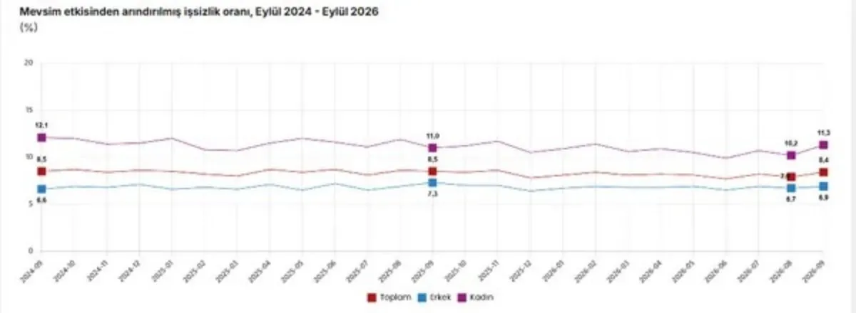 TÜİK açıkladı: Eylül ayında işsizlik yükseldi, istihdam geriledi - 1