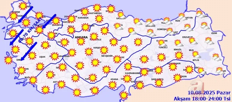 Kavurucu yaz YENİ HAFTADA geri döndü! Meteoroloji uyardı: 22 il 40 dereceyi geçti! Güney yanıyor, Kuzey ve Doğu’da yağış var 9