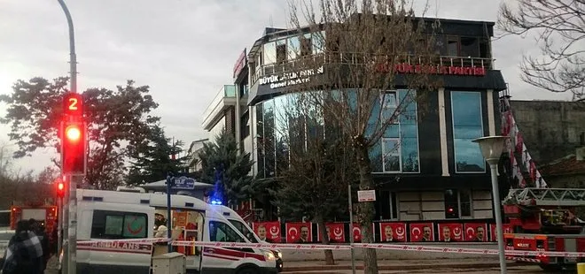 Ankara’da BBP Genel Merkezi’nde yangın