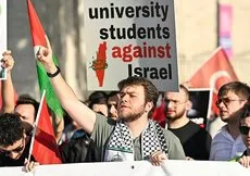 İstanbullular mazlumlara ses oldu! Beyazıt Meydanı’ndan Ayasofya’ya Filistin’e destek yürüyüşü:  Katil İsrail işbirlikçi Amerika