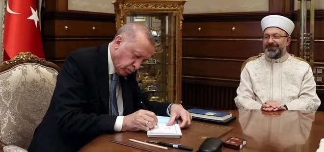 Diyanet İşleri Başkanı Ali Erbaş: Başkan Erdoğan TDV’ye kurban bağışı yaptı