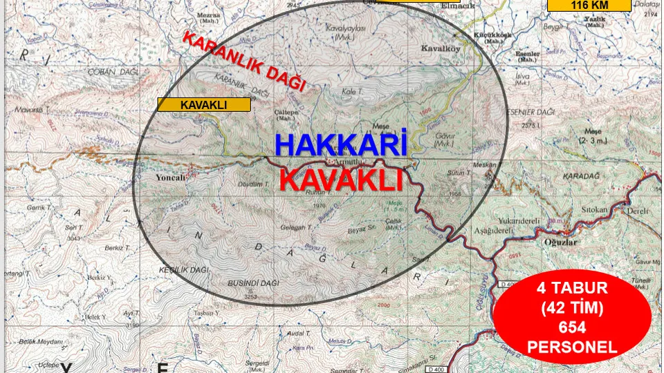 Hakkari'de Eren Abluka-2 Operasyonu başladı! 654 personel katılıyor
