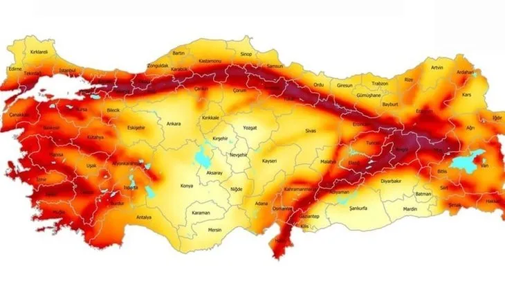 TÜRKİYE FAY HATTI HARİTASI | Doğu Anadolu fay hattı hangi illerden geçiyor? Türkiye’deki EN RİSKLİ FAY HATTI nerelerde?