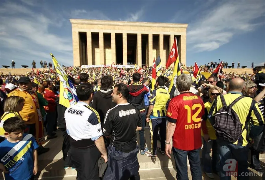 Fenerbahçeliler Anıtkabir'e yürüdü 15