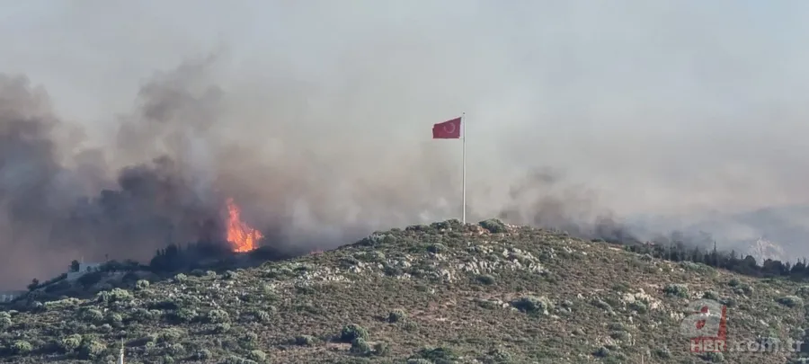 Muğla'nın Datça ilçesinde Kargı mevkindeki ormanlık alanda yangın! 6 helikopter 3 uçakla olay yerine anında müdahale 9