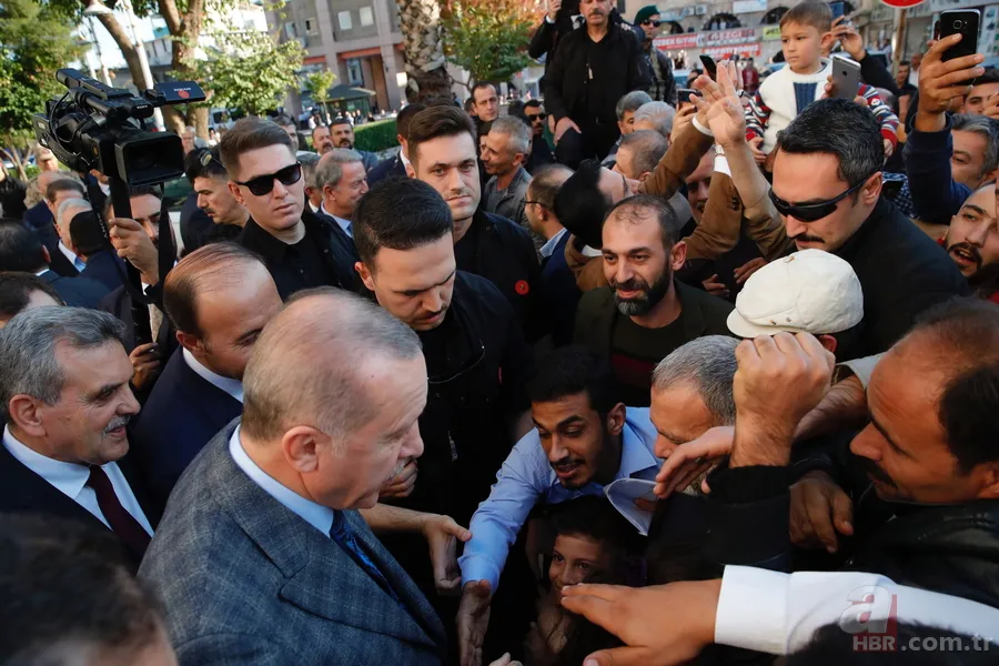 Cumhurbaşkanı Erdoğan'a Şanlıurfa'da sevgi seli! Şehit Muhammed bebeğin ailesiyle görüştü 3