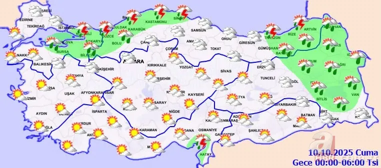Meteoroloji’den çifte uyarı: Fırtına ve sağanak bir arada! İstanbul, Adana, Rize, Hatay... 10 il için sarı alarm verildi 20