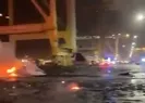 Dubaide patlama sonrasında itfaiye ekipleri olay yerinde