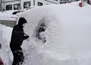 Kar altında kaybolan araçlarını arıyorlar