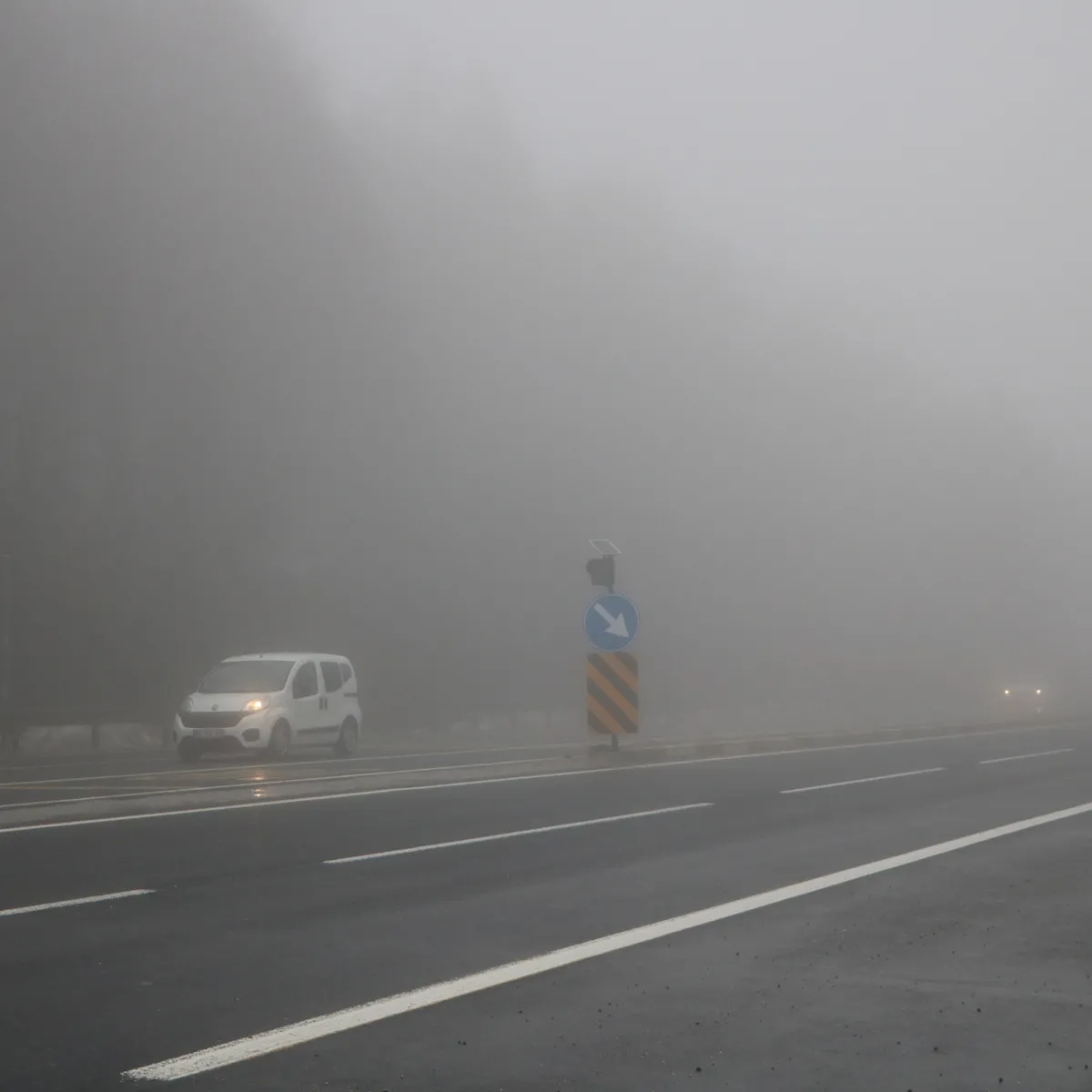 Bolu Dağı'nda yoğun sis