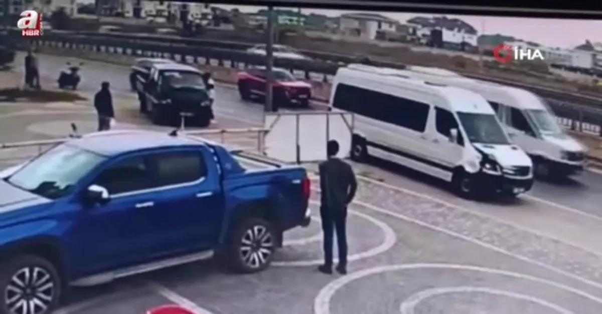 Antalya'da zincirleme kaza sonrası kavga