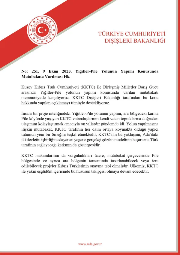 1696887521462.jpg KKTC'den Pile-Yiğitler yolu yapımı mutabakatına ilişkin açıklama: BM ile mutabakata vardık - 1