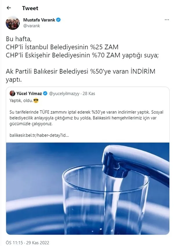 AK Partili Belediye'den suya yüzde 50 indirim! Yücel Yılmaz güzel haberi böyle duyurdu: Yaptık oldu - 5