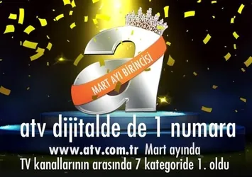 atv.com.tr 7 kategoride birinci