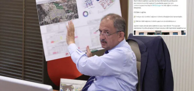 Bakan Özhaseki duyurdu: Sağlıksız yapıları kentsel dönüşümle yenilemek için aralıksız çalışıyoruz