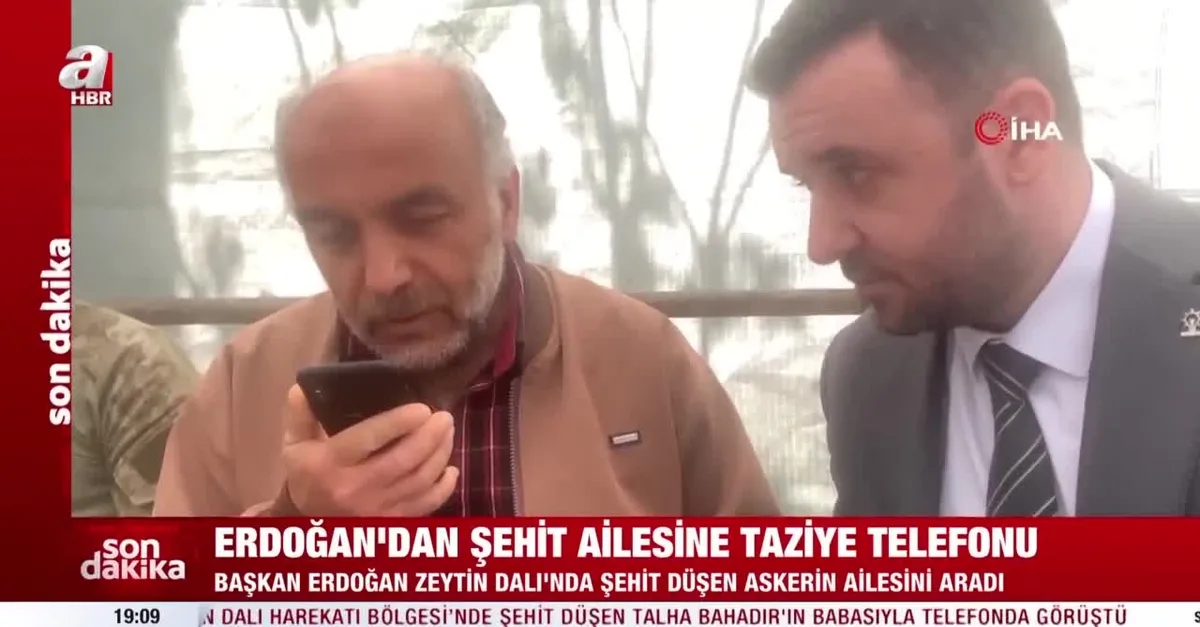 Başkan Recep Tayyip Erdoğan'dan şehit Talha Bahadır'ın babasına taziye telefonu