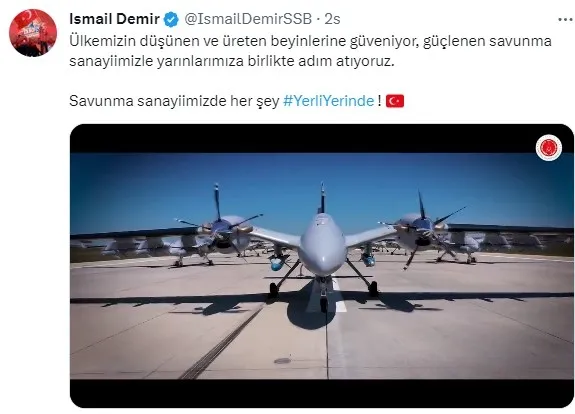 savunma-sanayiimizde-her-sey-yerli-yerinde-ismail-demirden-bomba-paylasim-1674838617992.jpg "Savunma sanayiimizde her şey YERLİ yerinde!" | İsmail Demir'den bomba paylaşım - 5
