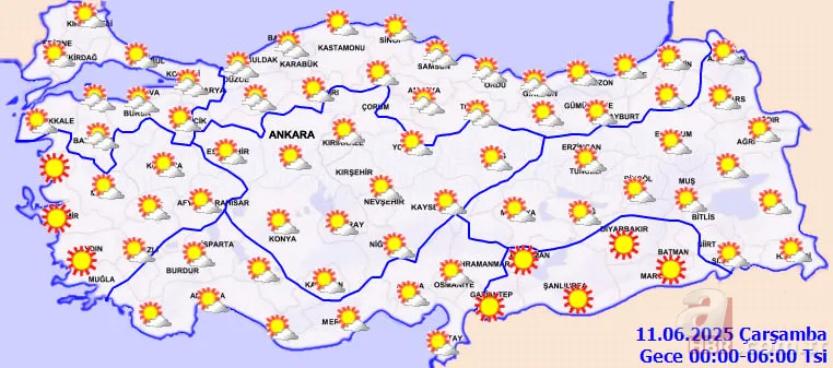 Yaz kavurucu başladı! 41 derece sıcaklık geliyor: Meteoroloji uyardı! İşte 10 Haziran'da il il hava durumu 8