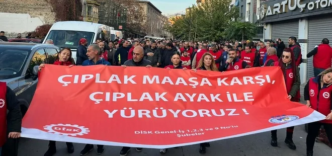 İzmir’de çıplak ayaklı isyan! On binlerce belediye işçisi maaş gaspına karşı sokağa döküldü