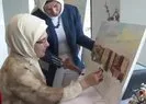 Emine Erdoğan “Ekolojik Sanat” sergisini gezdi