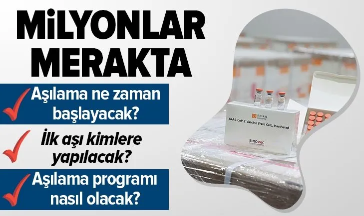 Aşılama ne zaman başlayacak? İlk aşı kimlere yapılacak? Aşılama programı nasıl olacak?