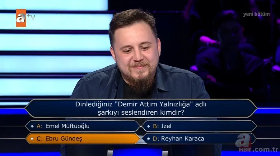 Milyoner'de 500 bin TL'lik soru ekrana kilitledi! Yaptığı ters köşeyle büyük riske girdi 15