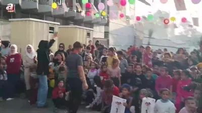 Gazze’de Çocuk Sinema Festivali düzenlendi