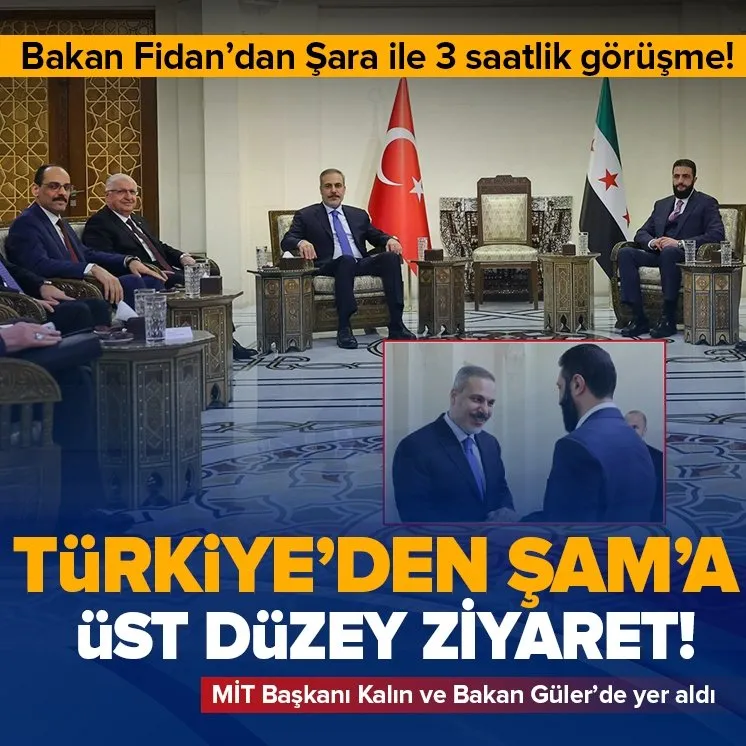 Türkiye’den Suriye’ye üst düzey ziyaret!