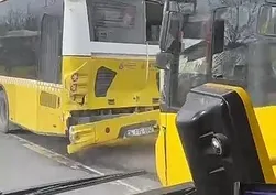 Bitmeyen İETT kazalarına bir yenisi daha eklendi: 3 otobüs birbirine vurdu