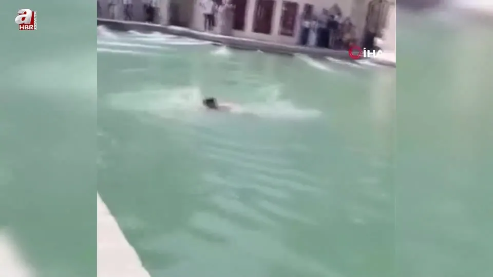 Balıklıgöl’de yüzen şahsa ceza