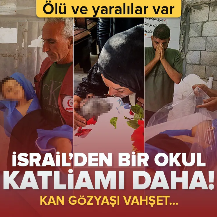 İsrail Gazzede bir okulu daha vurdu!