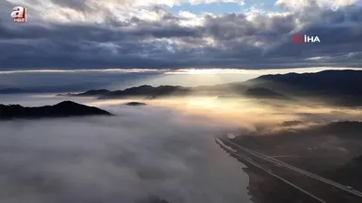 Kartpostallık görüntü! Sis kapladı