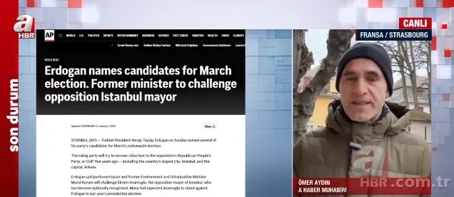 Murat Kurum'un adaylığı dünya basınında nasıl yankı buldu? AP, VAO, Kathimerini, ABC... 7