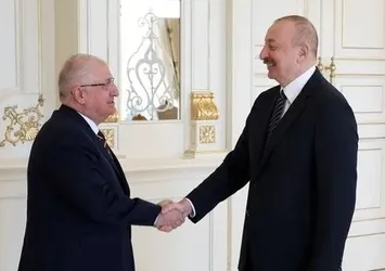 Azerbaycan Cumhurbaşkanı Aliyev Milli Savunma Bakanı Güler'i kabul etti