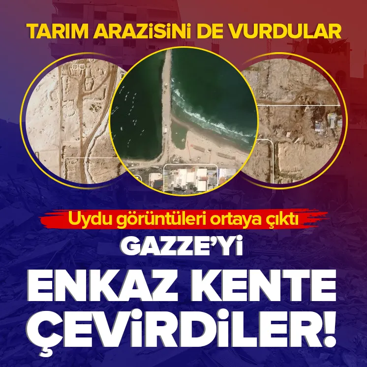 Katil İsrail Gazze’yi enkaza çevirdi