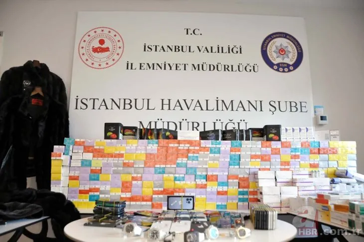 İstanbul Havalimanı’ndaki denetimlerde 26 milyon lira değerinde kaçak malzeme ele geçirildi