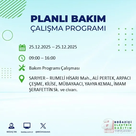 İstanbul’da yaşayanlar dikkat! 21 ilçede elektrik kesintisi: BEDAŞ-AYEDAŞ güncel liste 18