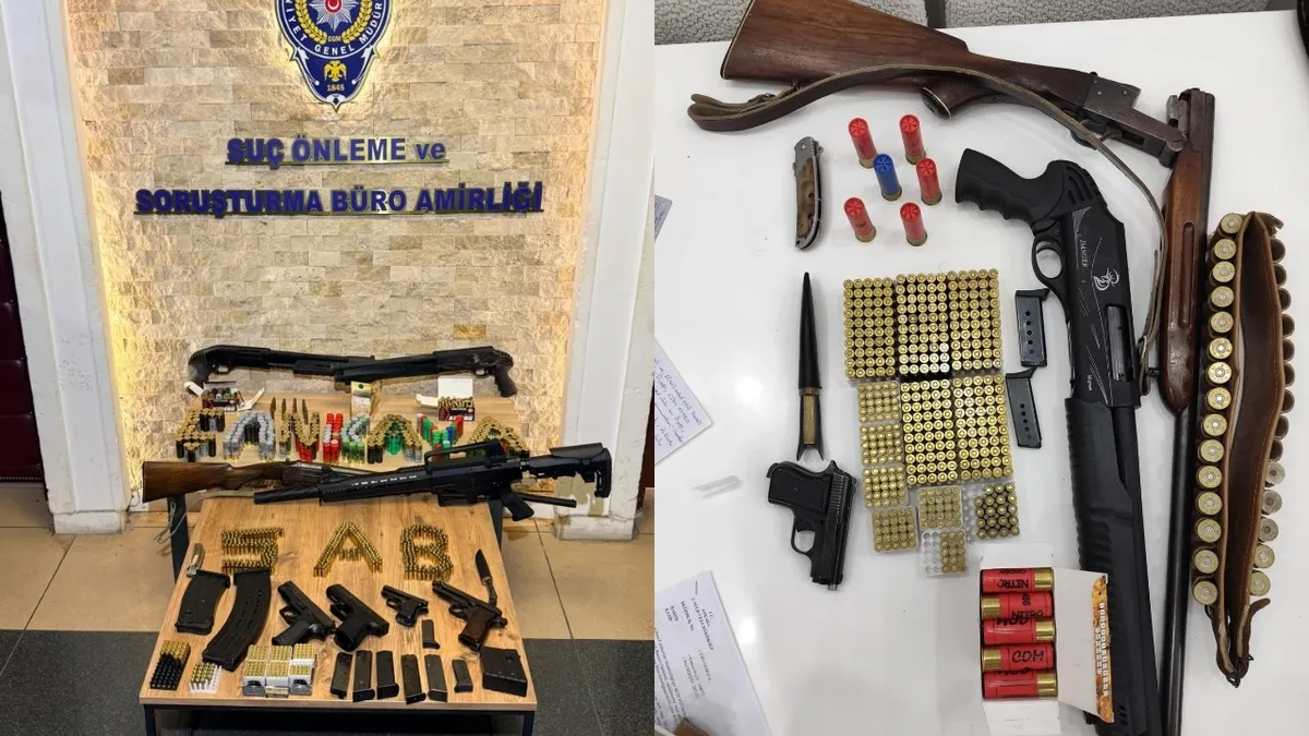 Çankaya'da düğünde havaya ateş açan 6 kişi yakalandı: adreslerinde 6 tabanca, 3 pompalı tüfek ve yüzlerce mermi bulundu