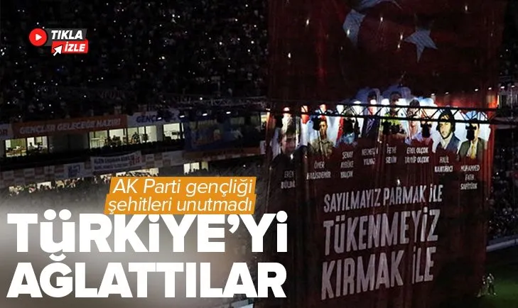AK Parti gençliği şehitleri unutmadı! Adana’da duygulandıran anlar