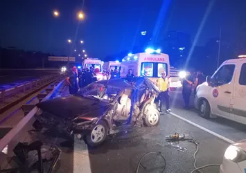 TEM Otoyolu’nda korkunç kaza! 4 kişi yaralandı