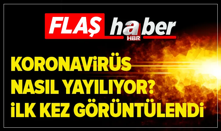Corona virüsün nasıl yayıldığı ilk kez görüntülendi