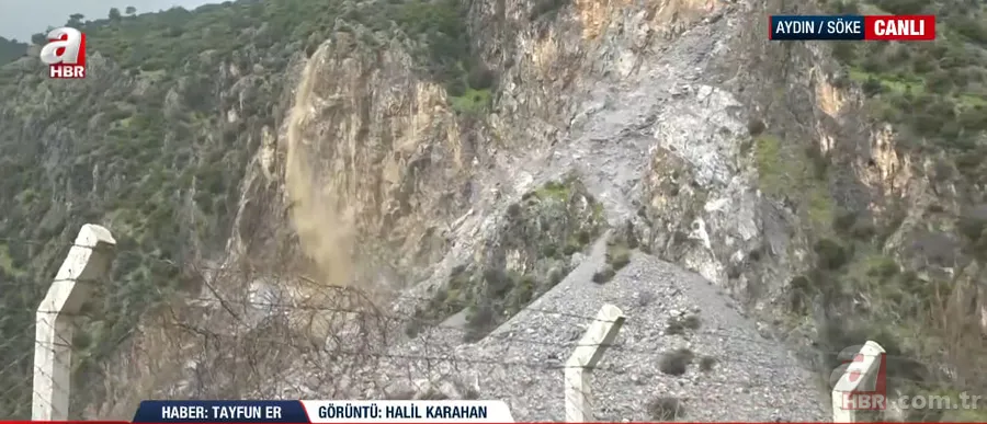 Ege'de sağanak kabusu! Aydın’da korkutan görüntü: Dağdan şelale aktı 7