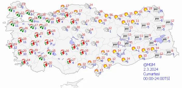 1709126136037.png Güneşe veda sağanak yağışa yeniden merhaba! Meteoroloji'den çok sayıda ile son dakika uyarısı... - 6
