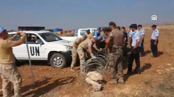 KKTC’de Türk askeri ve BM güçleri karşı karşıya geldi! BM’ye ait araçlar dozerle kaldırıldı