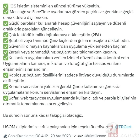 iOS cihazlarını kullananlara Ulaştırma ve Altyapı Bakanlığından uyarı: Apple'dan açıklama talep edildi 6