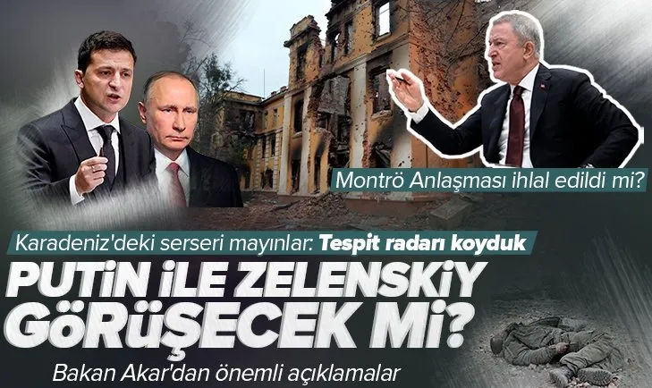 Son dakika: Putin-Zelenskiy görüşmesi olacak mı? Milli Savunma Bakanı Hulusi Akar’dan flaş açıklama