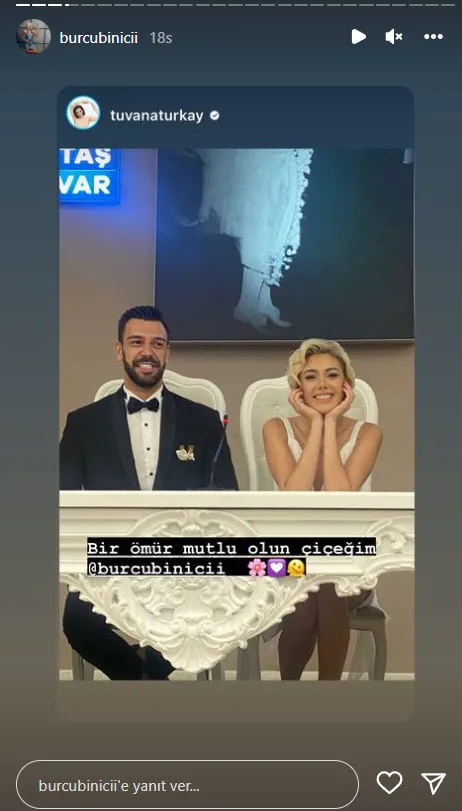 Burcu Binici ve Tankurt Manas sessiz sedasız evlendi! İşte ilk kareler...
