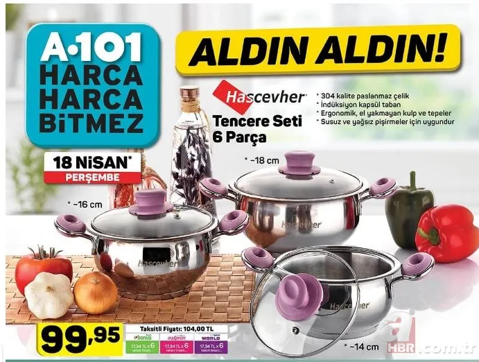 A101 aktüel ürünler kataloğu 18 Nisan yayında! A101 indirimli ürünler neler? 16